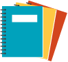 icon of three notebooks