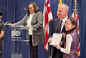 a student receives an award