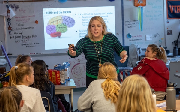 Neurodiversity teacher in classroom
