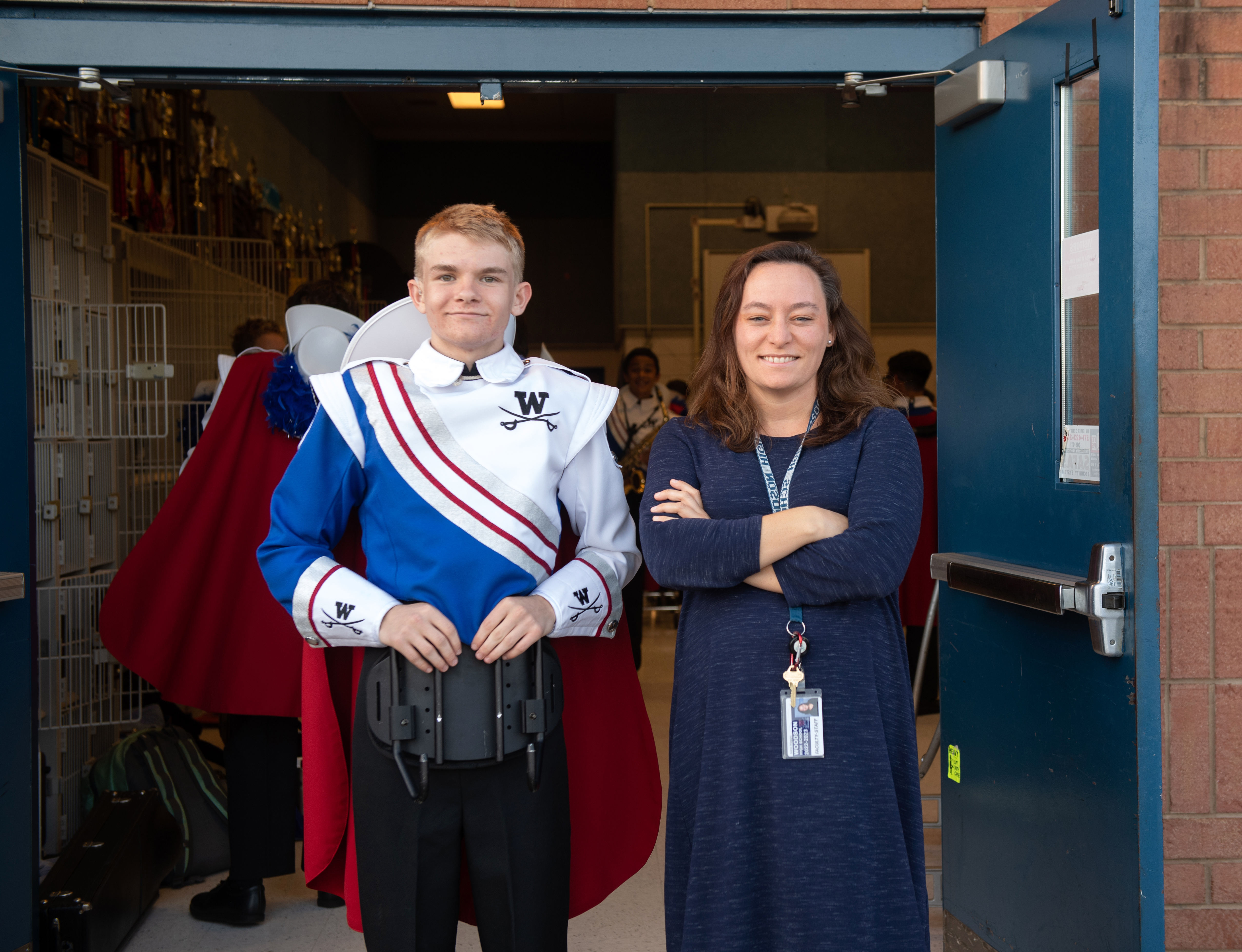 Michael and one of the Woodson interpreters, Alice Maggio.