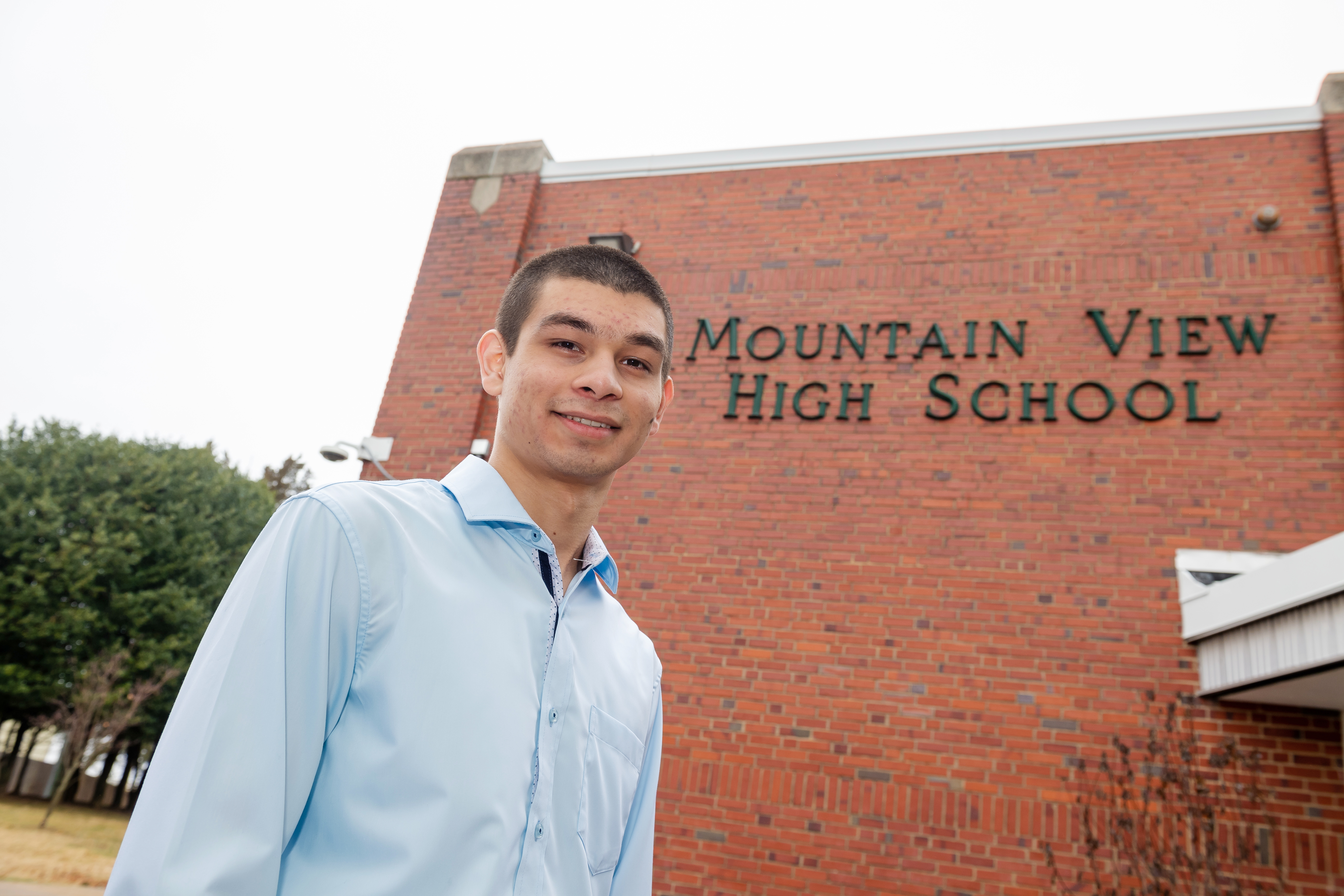 Afghan refugee Eltaf Samim enrolled in Mountain View High School in May 2021.