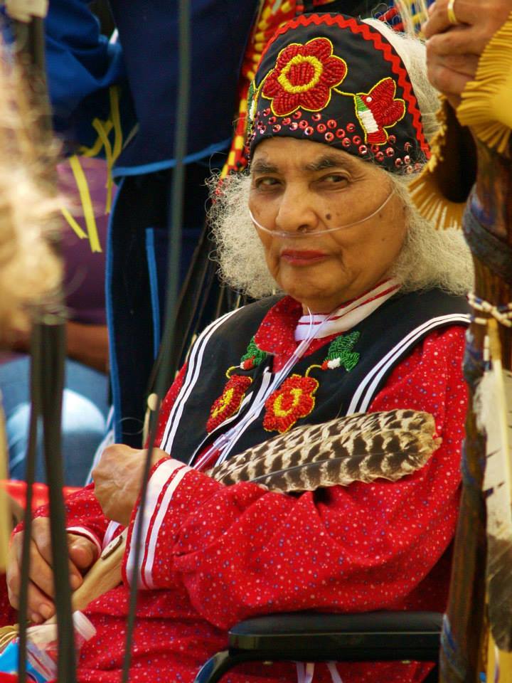 LaVerne Kelly, music educator and the mother of FCPS employee Rick Kelly, celebrates her Native American heritage at the Nottoway Indian Tribe of Virginia powwow.