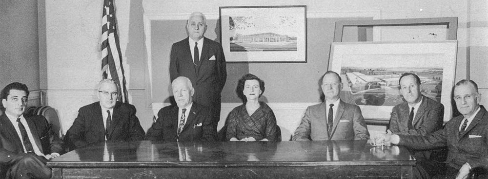 Picture of the Fairfax County School Board taken in 1960 or 1961.