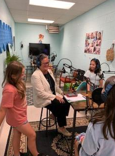 Dr. Reid meets with the producers of Willow Waves, the Willow Springs ES podcast