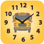 Bus with clock image