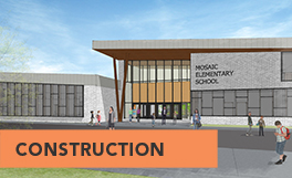 graphic of Mosaic Elementary School under construction