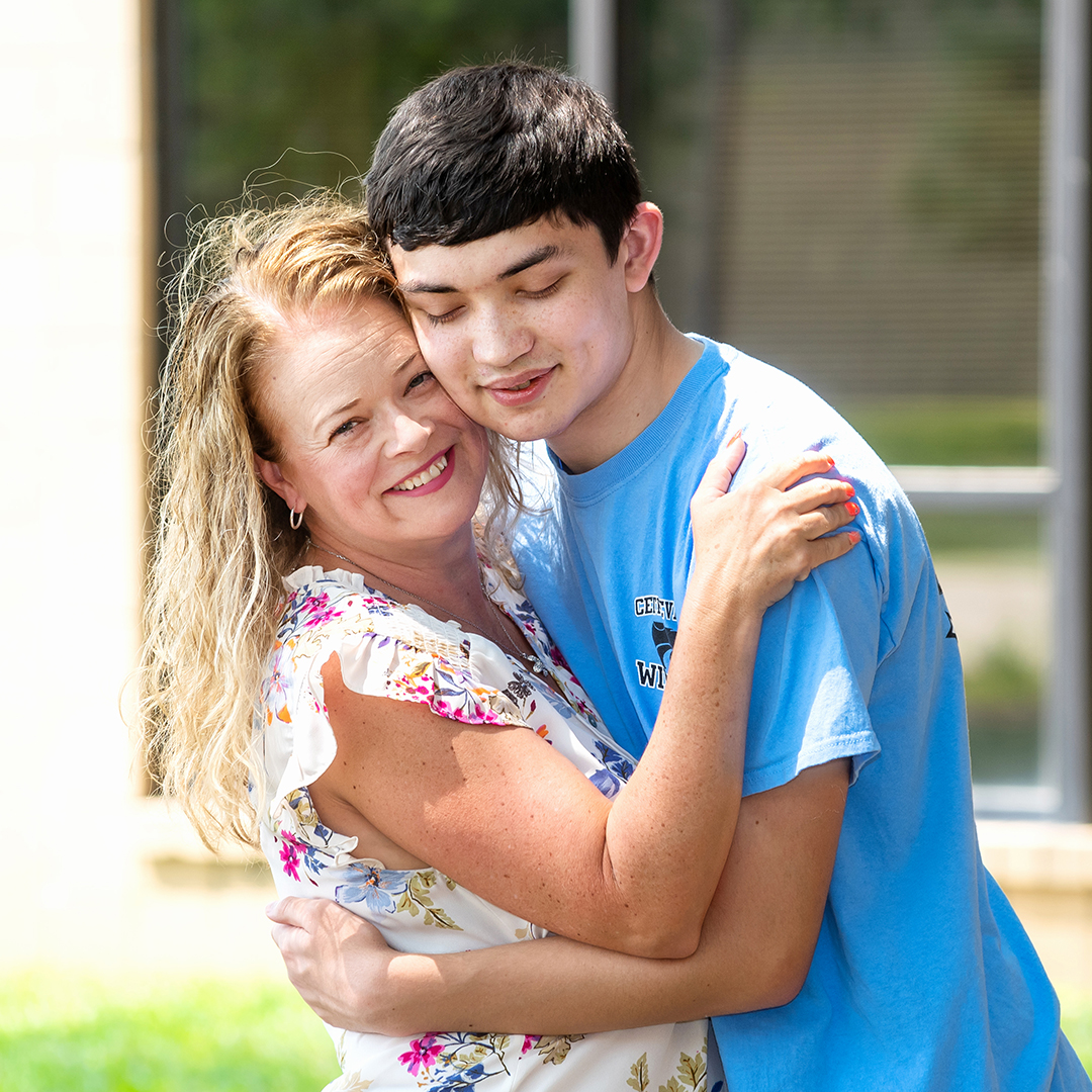 Logan and his mother