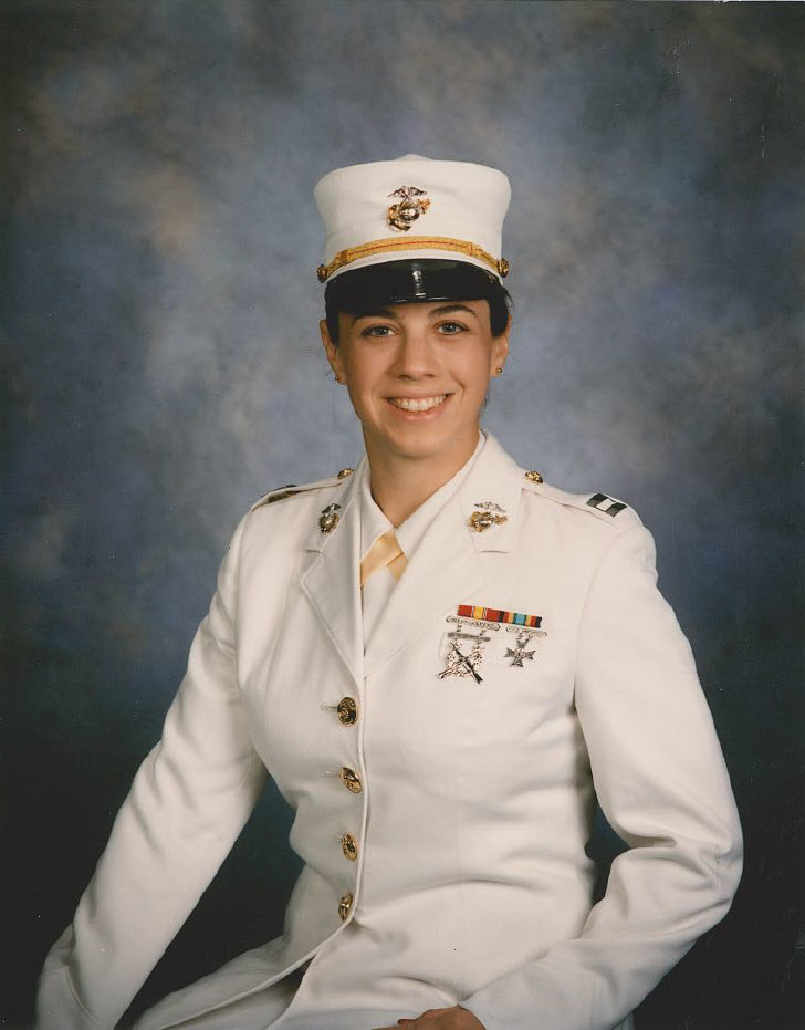 Sue Tenney in Marine dress