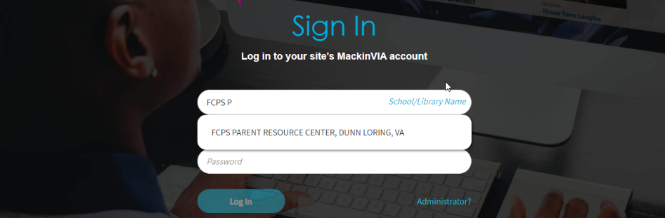 FCPS Makin login page