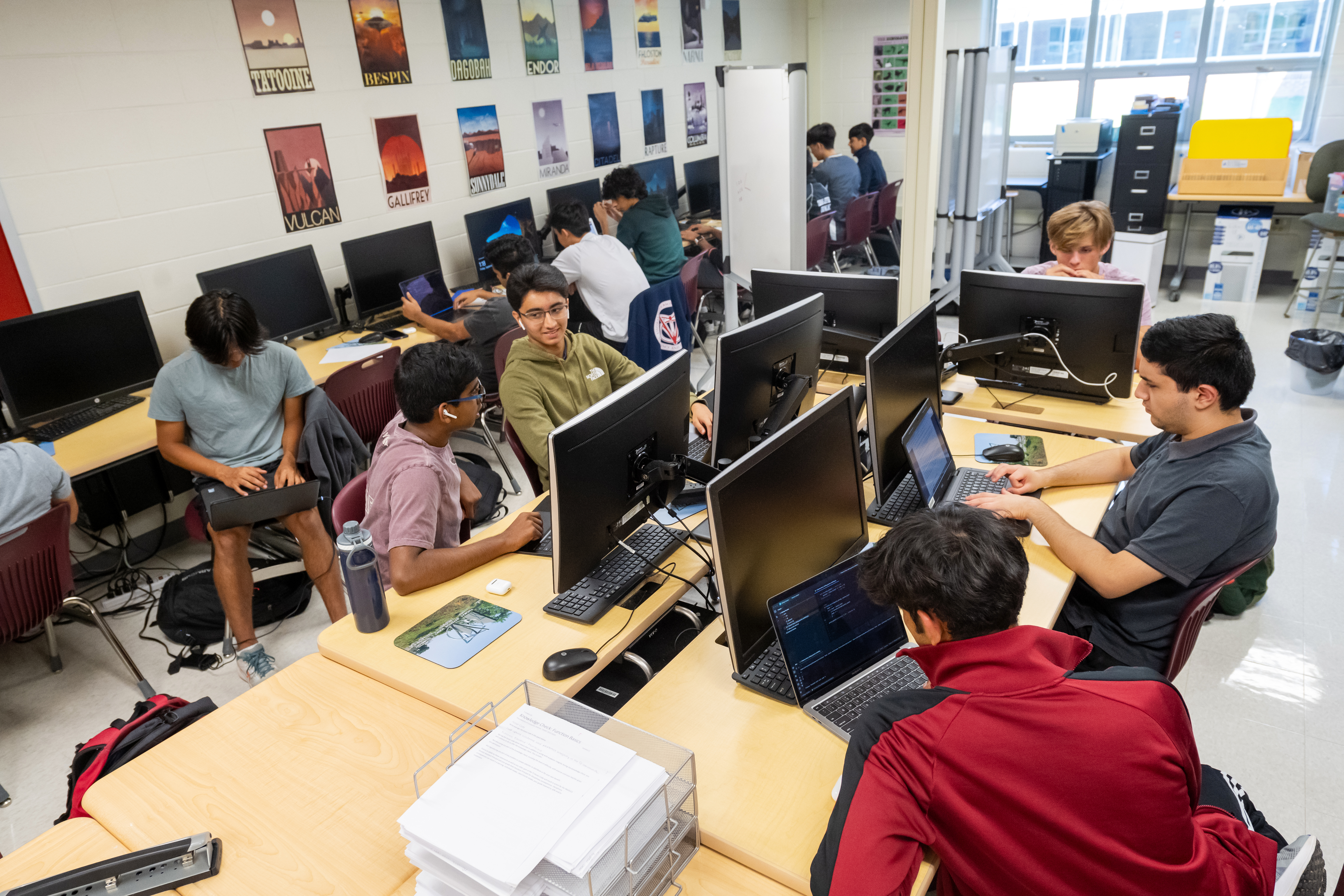 Students in an artificial intelligence class, an elective open to those who've completed AP Computer Science, are challenged to find ways to harness AI to simplify life.