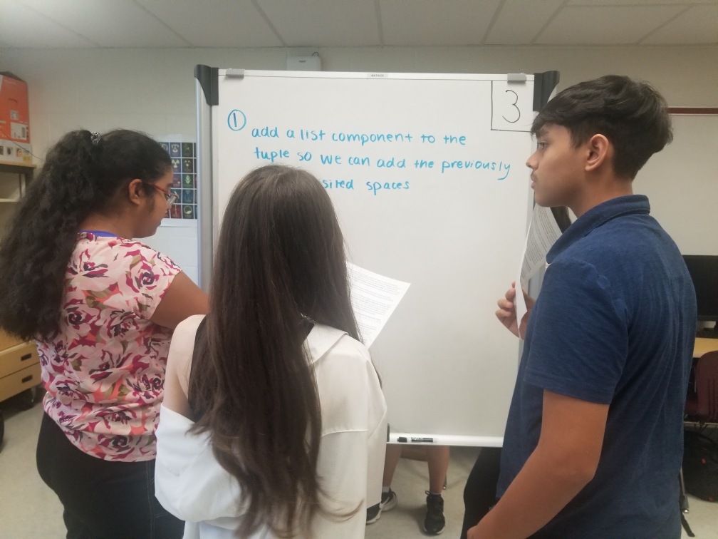 A group of students in an artificial intelligence class at TJHSST attempt to come up with algorithms to predict the number of steps needed to do achieve various goals in a Chutes and Ladders game.