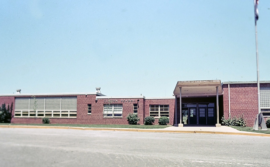 Photograph of the front exterior of Clifton Elementary School.