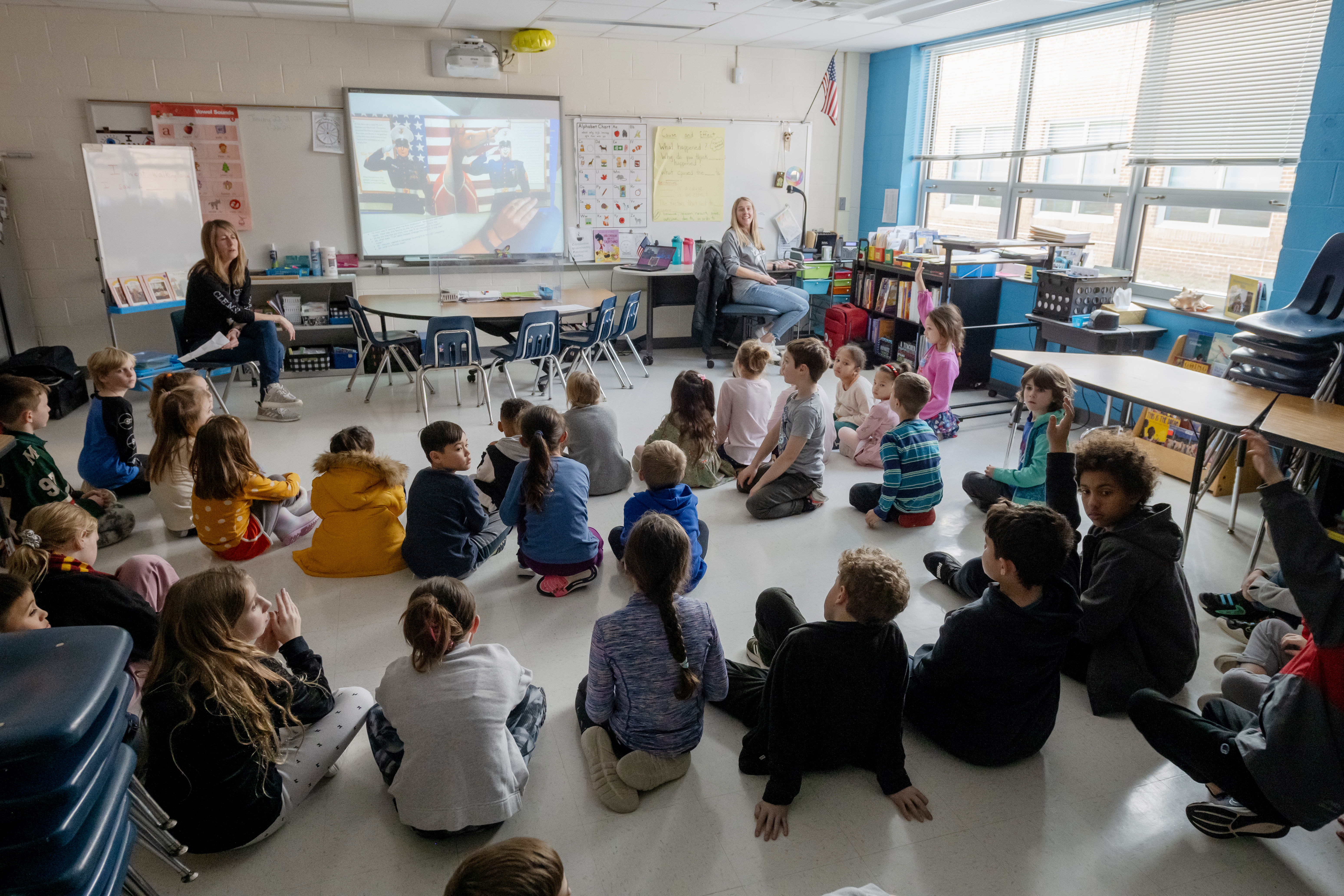 Fifty students at Clermont Elementary gather each month for Military Kids Club meetings to bond over shared experiences, participate in activities that recognize military service and honor the traits of those who serve.