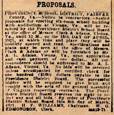 Photograph of the advertisement referred to above as it appeared in the Evening Star newspaper. A transcription of the text is found below.