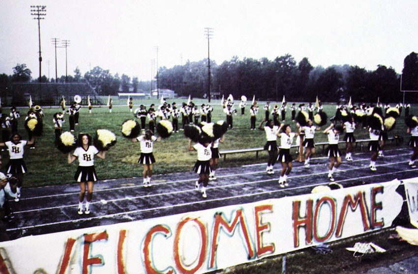 A yearbook photograph of students.