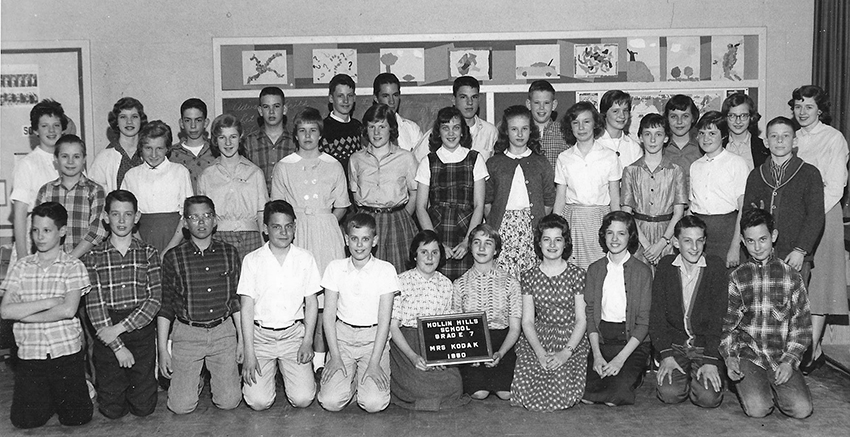 Classroom group portrait.