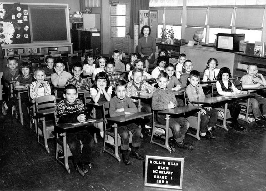 Classroom group portrait.