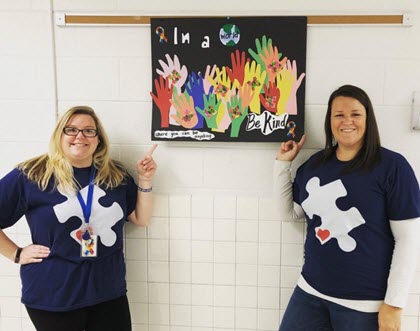 Enhanced Autism Teachers Katy McGrath and Jenna Clifton