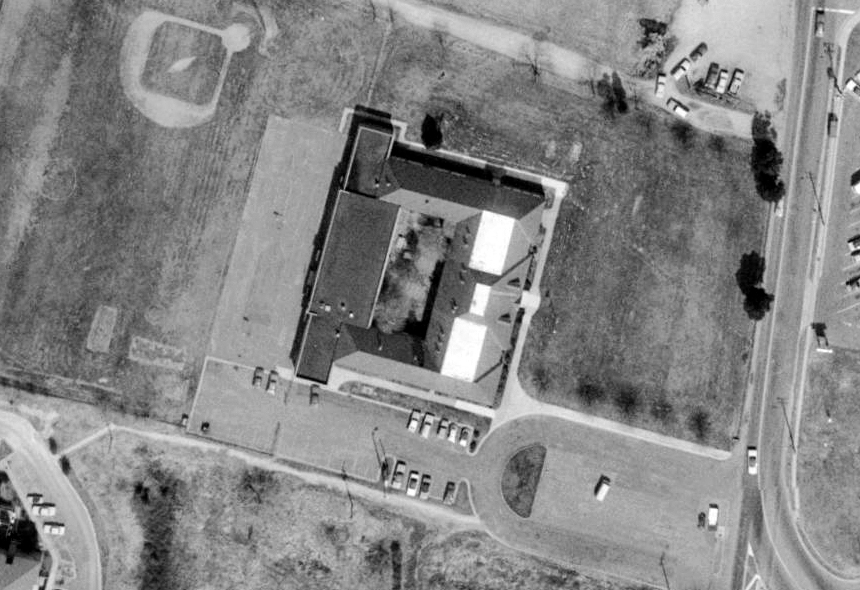 Aerial photograph of the Lincolnia Center.