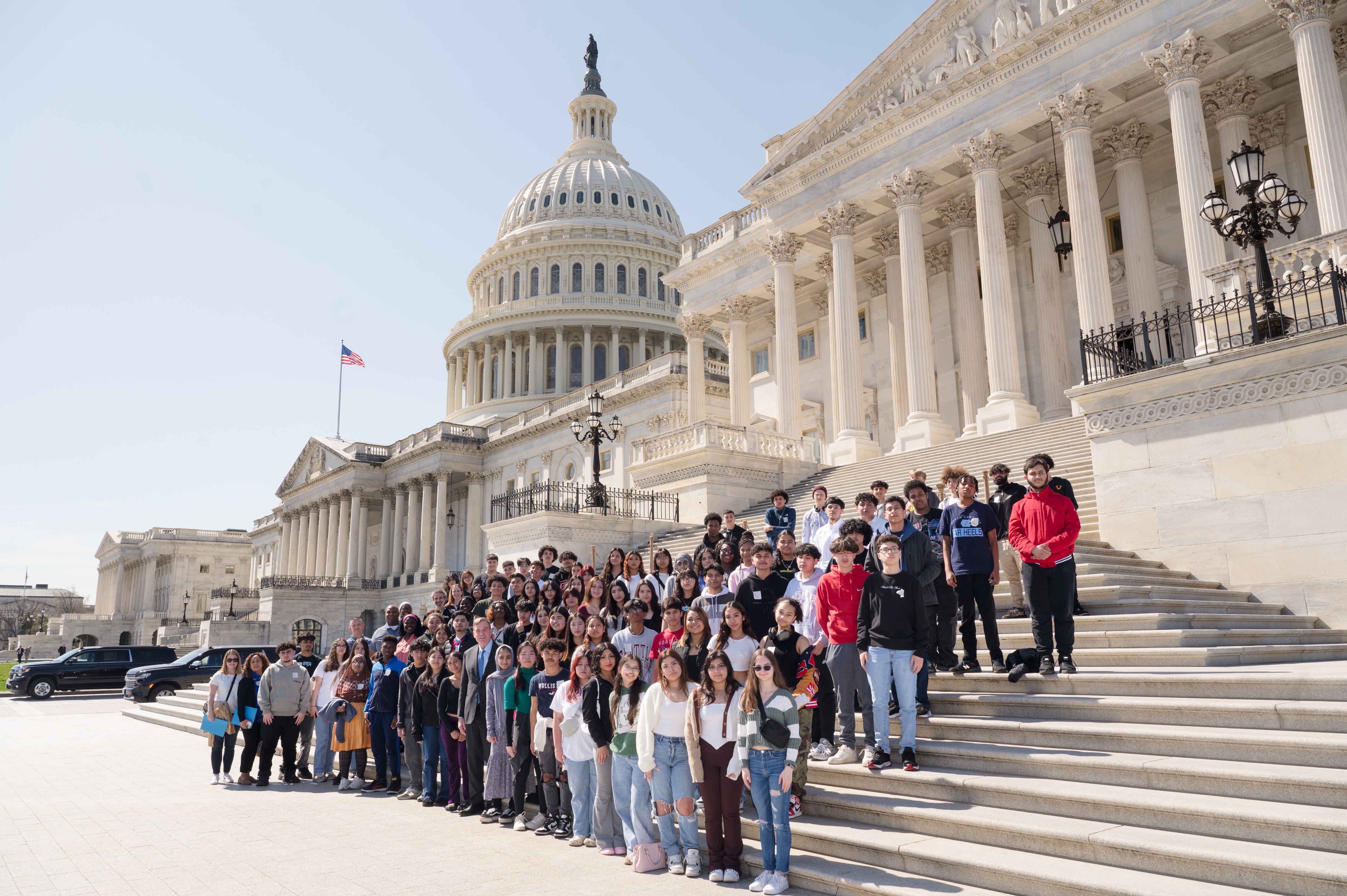 Students from the Lewis Leadership Program visit the U.S. Capitol