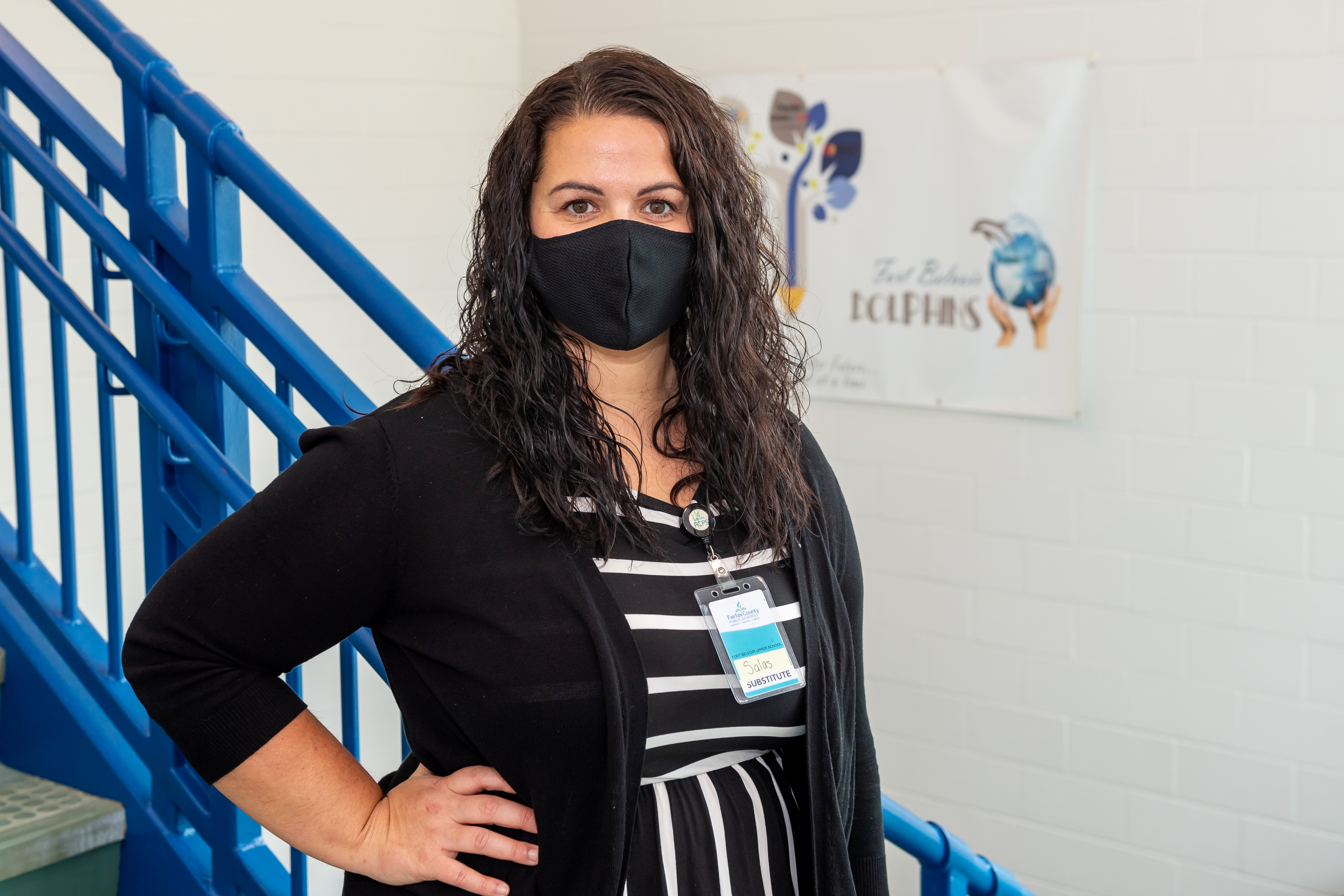 FCPS Substitute Ashley Salas, a military spouse and freelance photographer, began substituting at Fort Belvoir ES this year when she became aware of the significant need for substitute teachers.