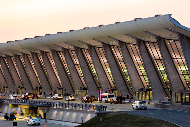 entrance to Dulles airport