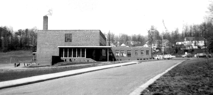 Photograph of the exterior of Westmore Elementary School.