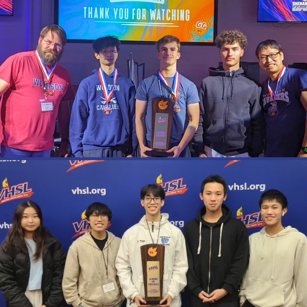 Woodson HS and Centreville HS at the VHSL Esports Tournament Championships
