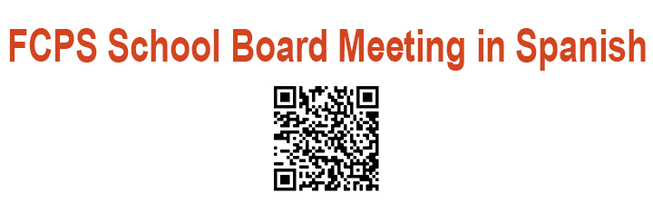 QR Code for School Board Meetings in Spanish