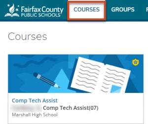 Courses screenshot