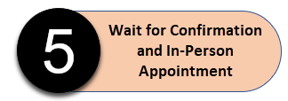 five Confirmation In-Person Appointment