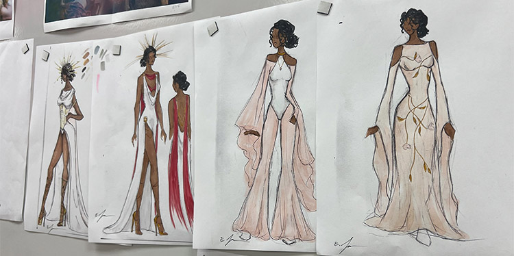student designs for Miss virginia