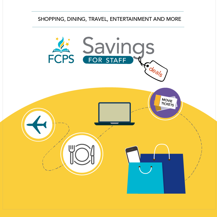 graphics of the savings for staff logo