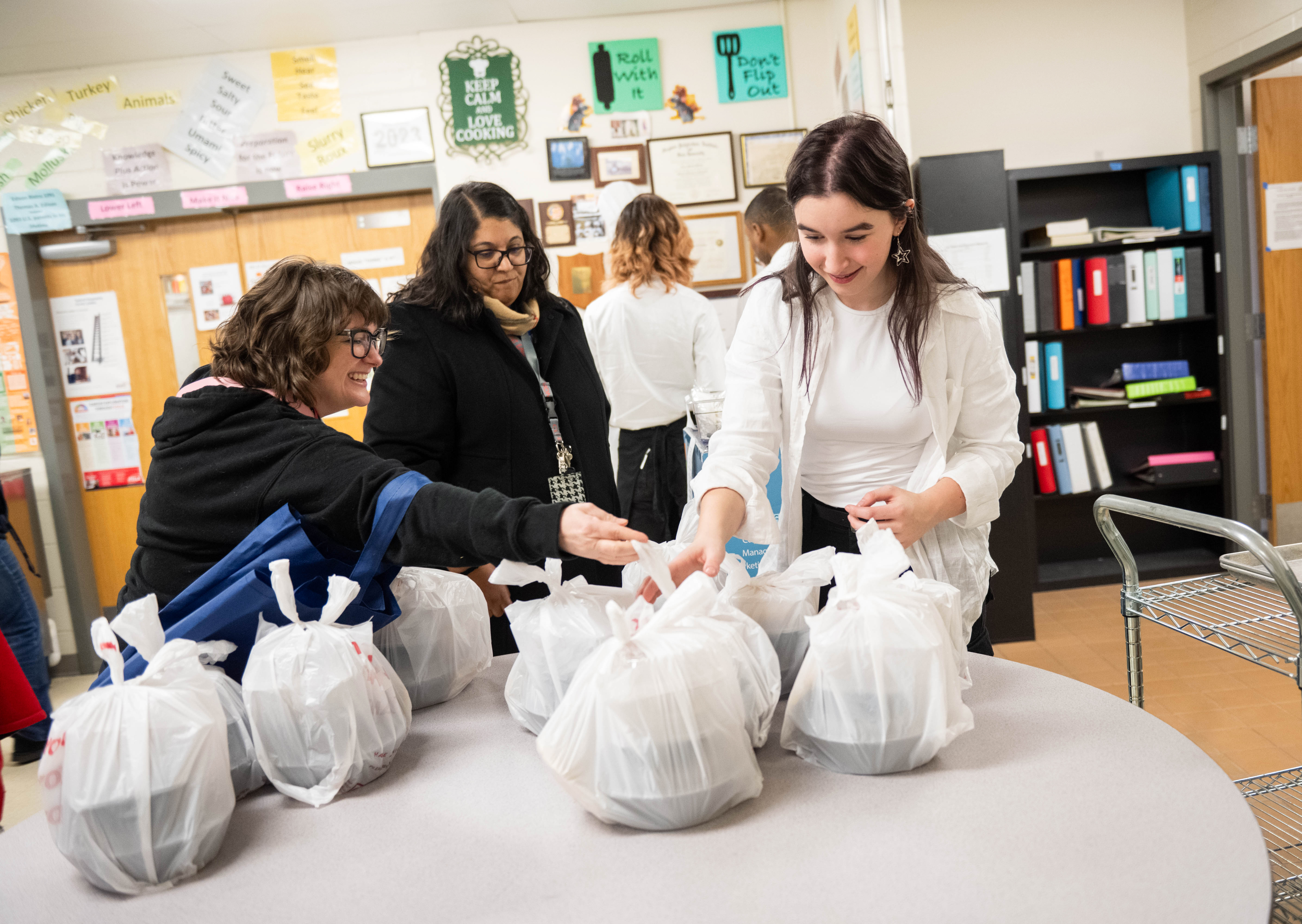 Students handle dozens of 'to-go' orders 