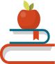 books with an apple