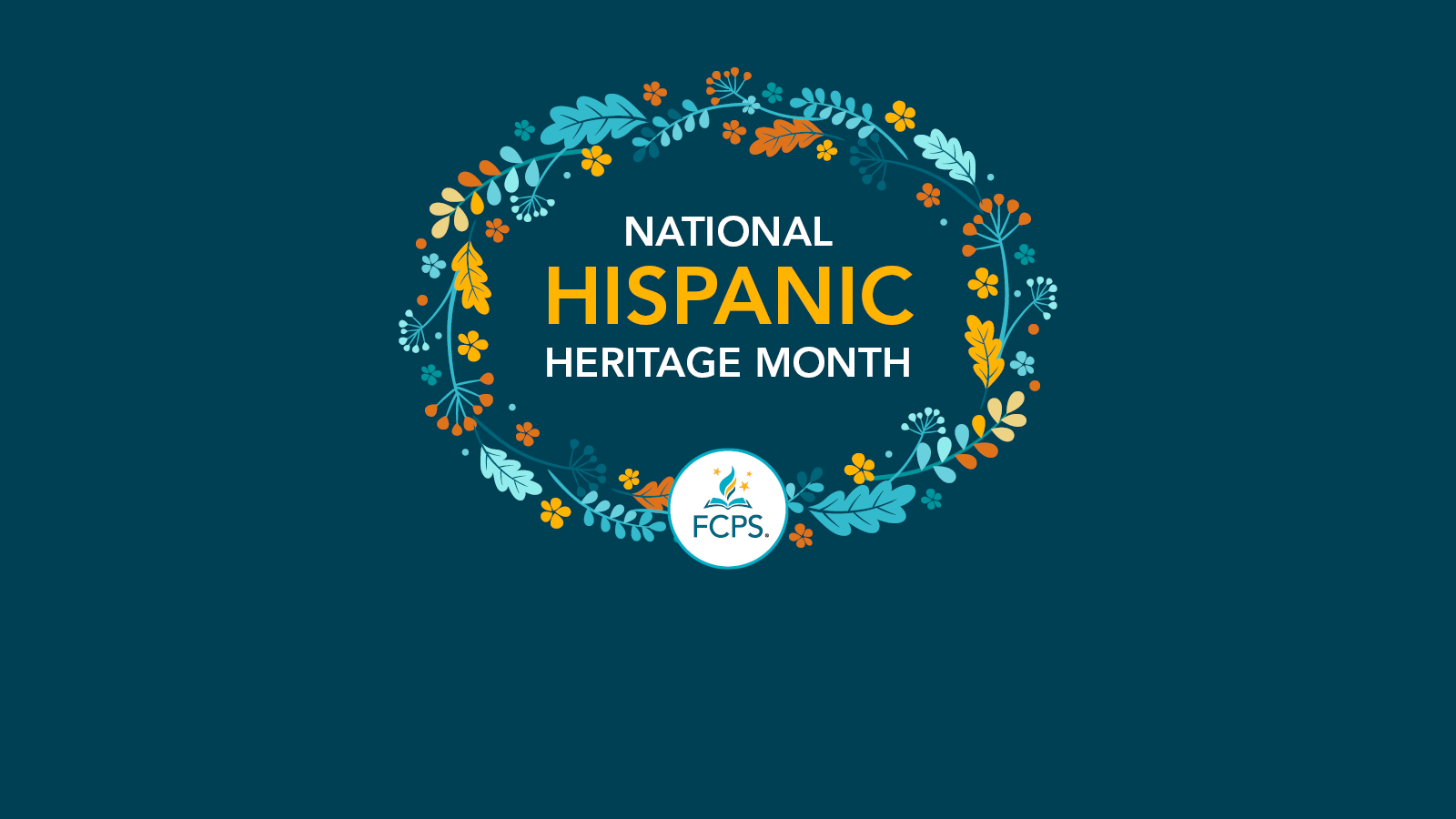 graphic that says "National Hispanic Heritage Month"