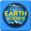 Spotlight on Earth Science logo with a dinosaur skeleton and a mountain
